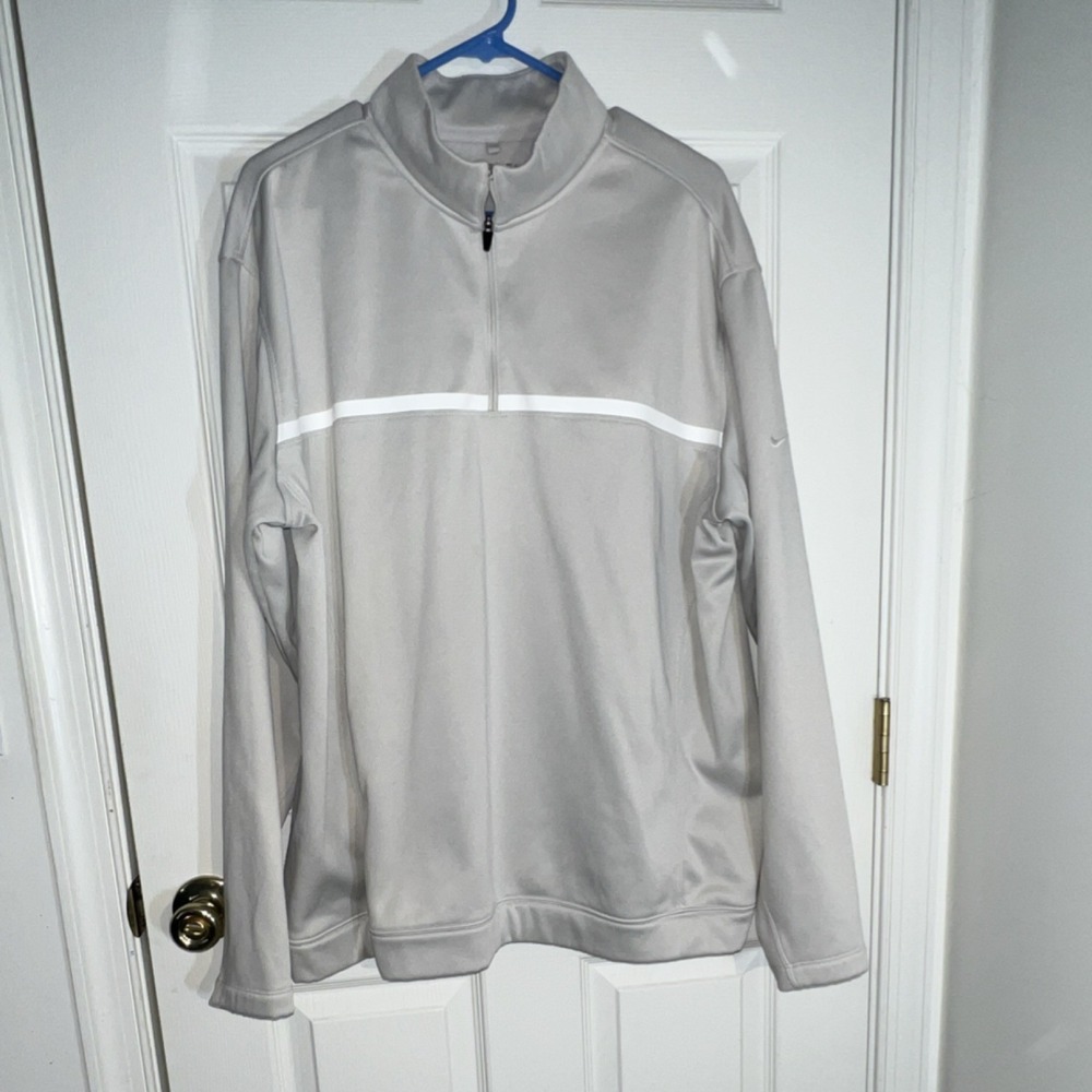 Nike Golf Tour Performance Therma-FIT 1/4 Zip Pullover Gray 482196-072 XL
